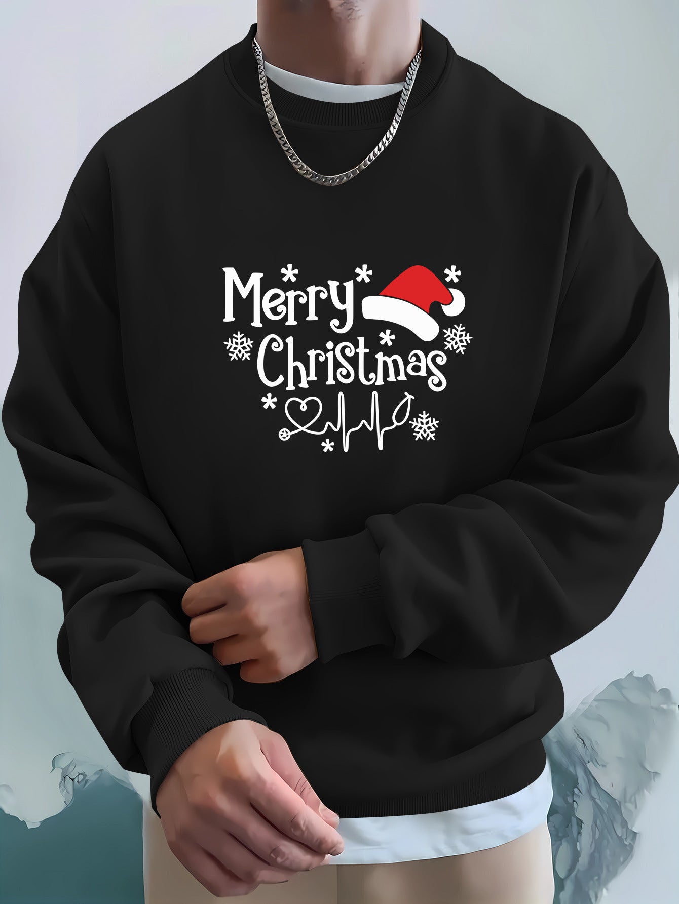 Sweat de Noël Douillet « Merry Christmas 2024 » – Coupe Ample & Détente