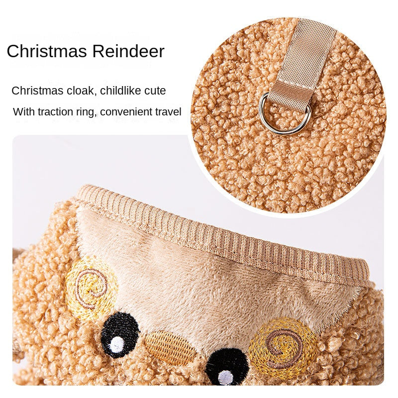 Manteau de Noël pour Chien – Élan Vert ou Marron