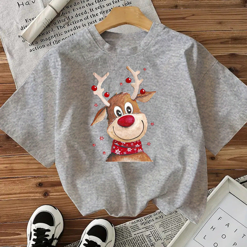 T-shirt Renne de Noël pour Femme ( plusieurs couleurs)