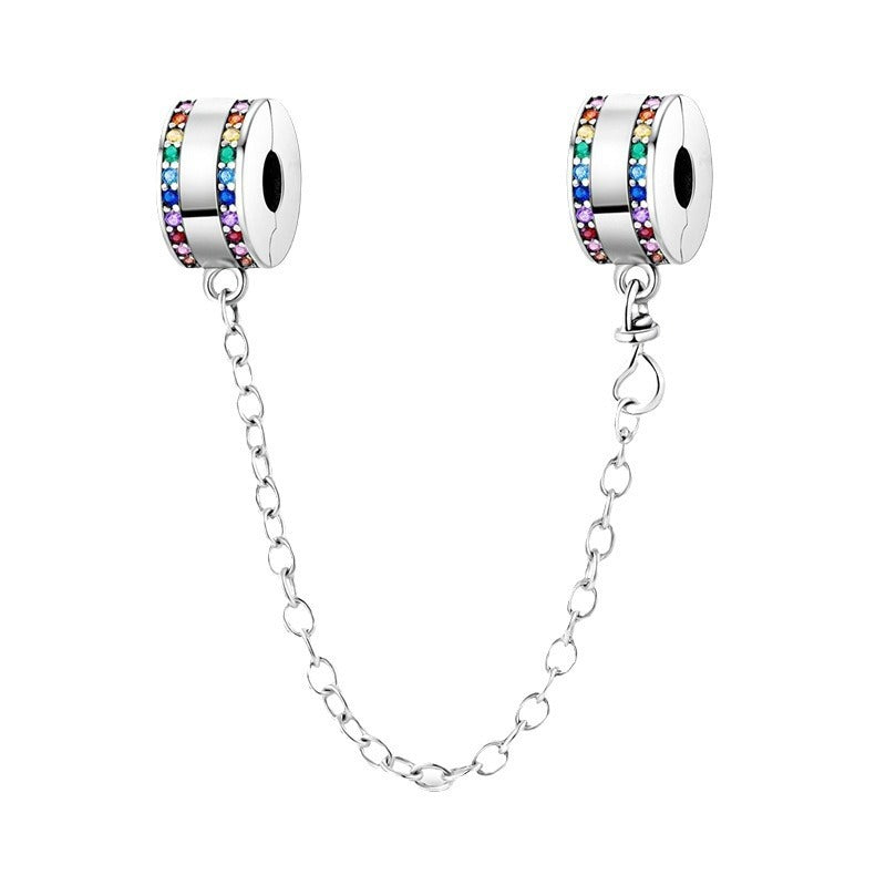 Chaine de sécurité - Perles Pendentif en Forme d'Émeraude