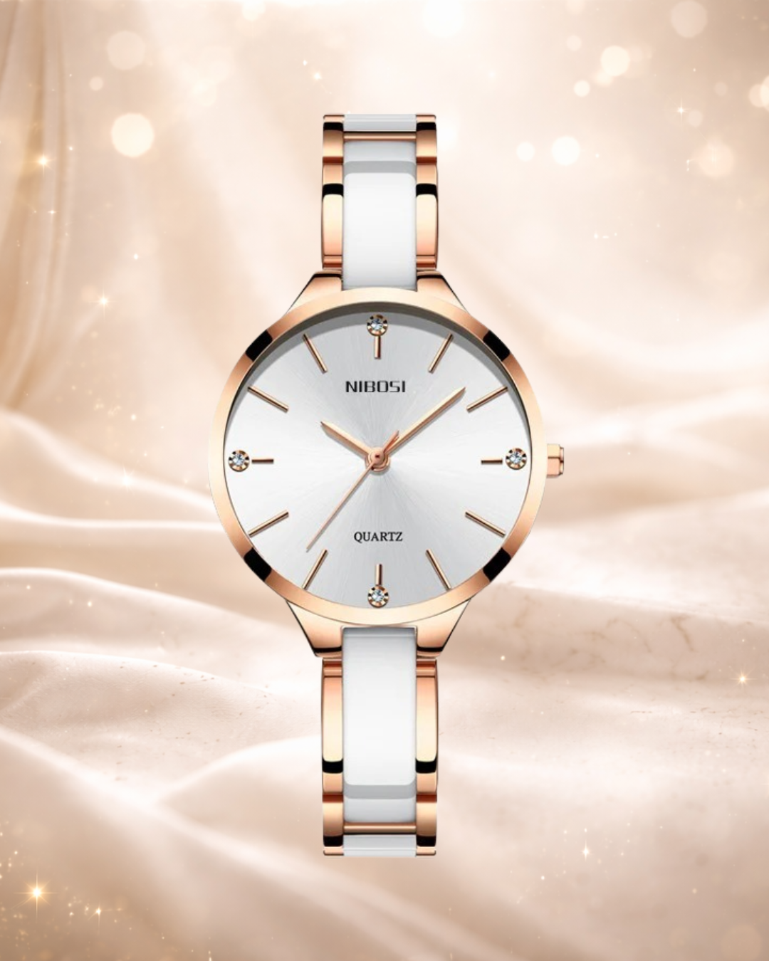 Montre Femme Élégante – Bracelet Céramique de Luxe & Cadran à Quartz