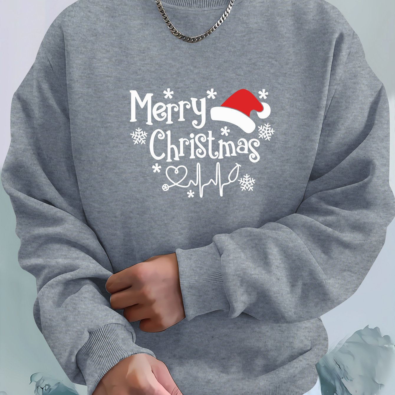 Sweat de Noël Douillet « Merry Christmas 2024 » – Coupe Ample & Détente