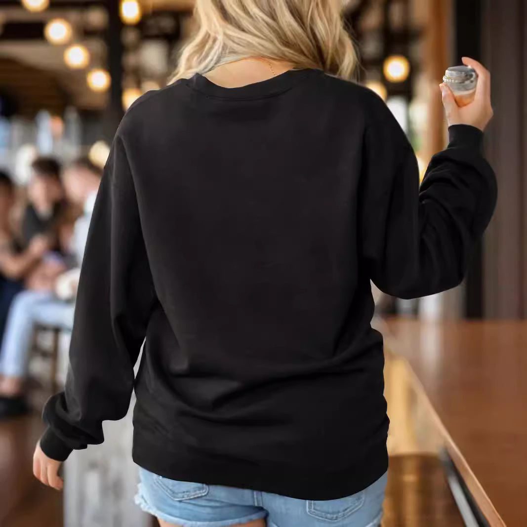 Sweat-shirt col rond femme