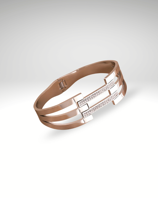 Bracelet Cercle Ajouré – Acier Inox & Design Géométrique