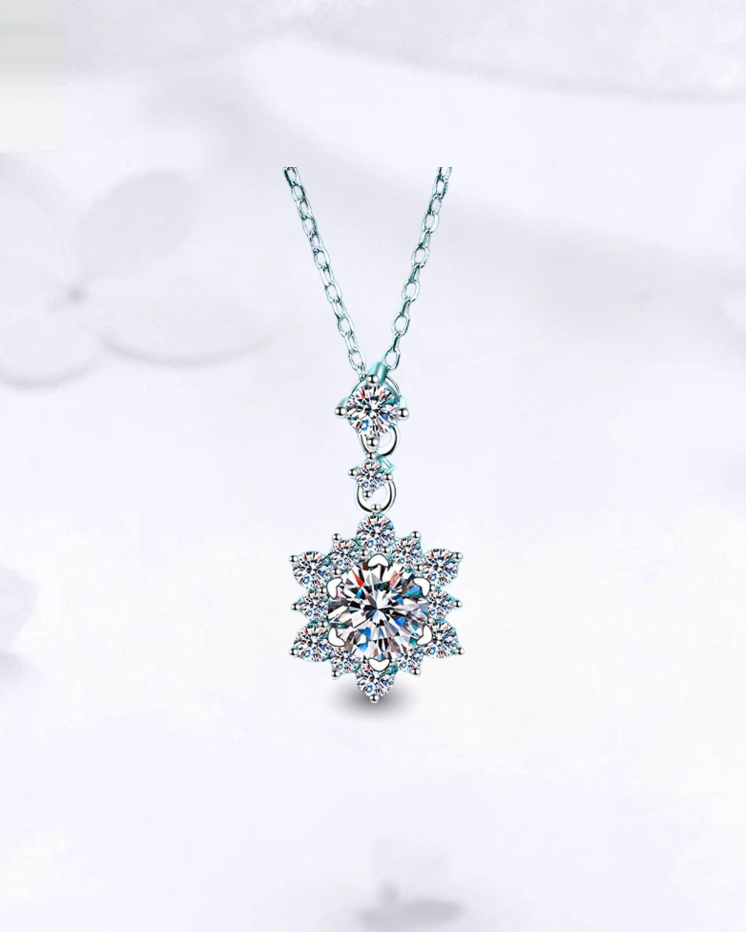 Collier Moissanite 1 Carat – Argent 925 & Éclat Diamant