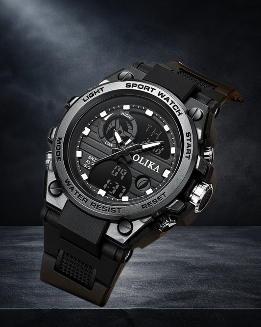 Montre Quartz Double Affichage – Sport & Plein Air