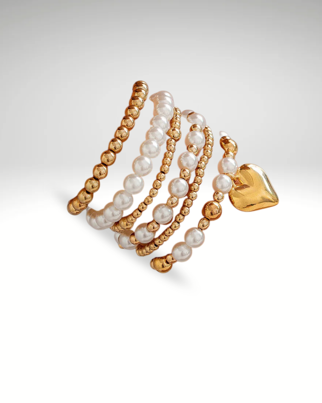 Duo Bracelets Perles & Cœur – Minimaliste, Élégant & Tendance