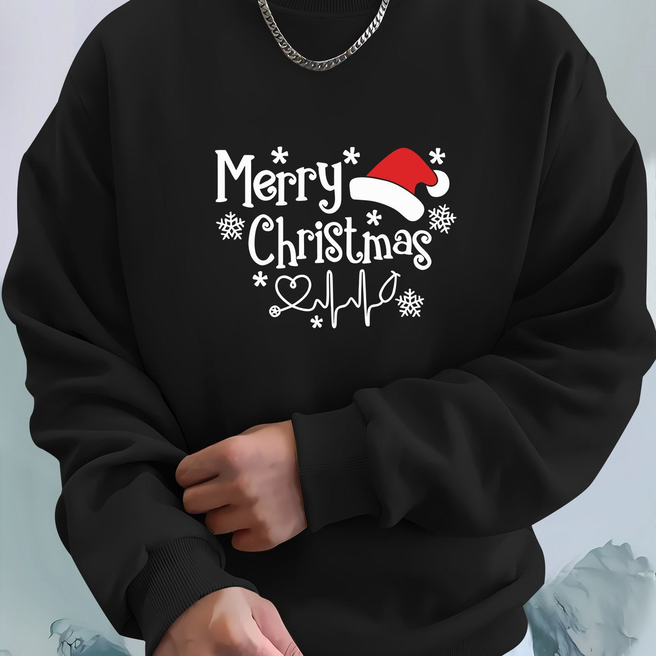 Sweat de Noël Douillet « Merry Christmas 2024 » – Coupe Ample & Détente