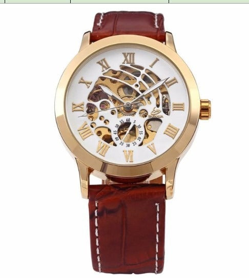 Montre Automatique Homme – Design Squelette Style Ancien