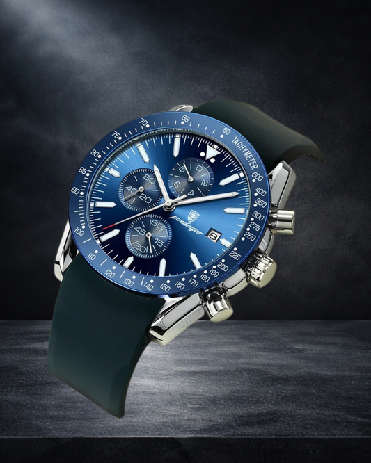 Montre Homme Sport – Multifonction, Étanche & Veilleuse Quartz