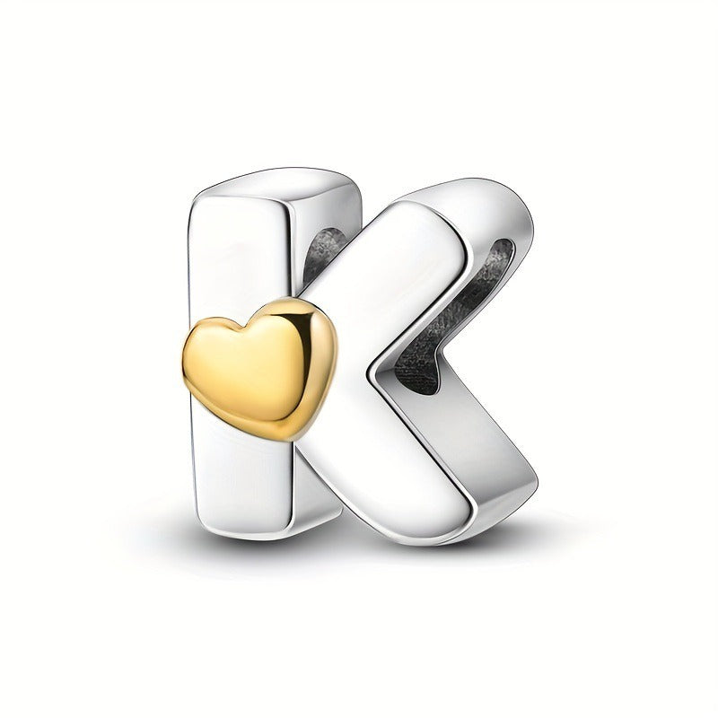 Pendentifs Lettres A-Z – Cuivre Plaqué Argent