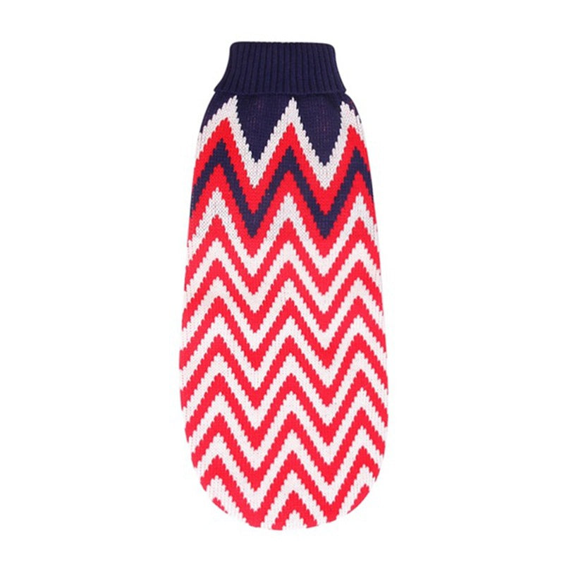 Pull de Noël Tricoté pour Chien – Motifs Rênes & Flocons