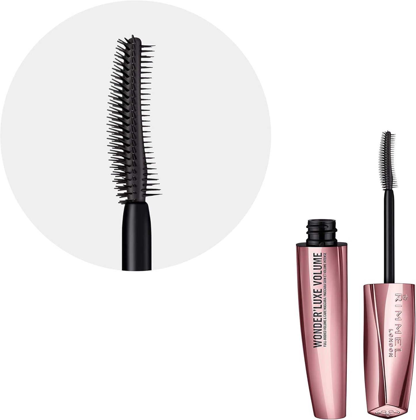 Mascara pour les cils effet volume Rimmel London Wonder Luxe Nº 001 (11 ml)