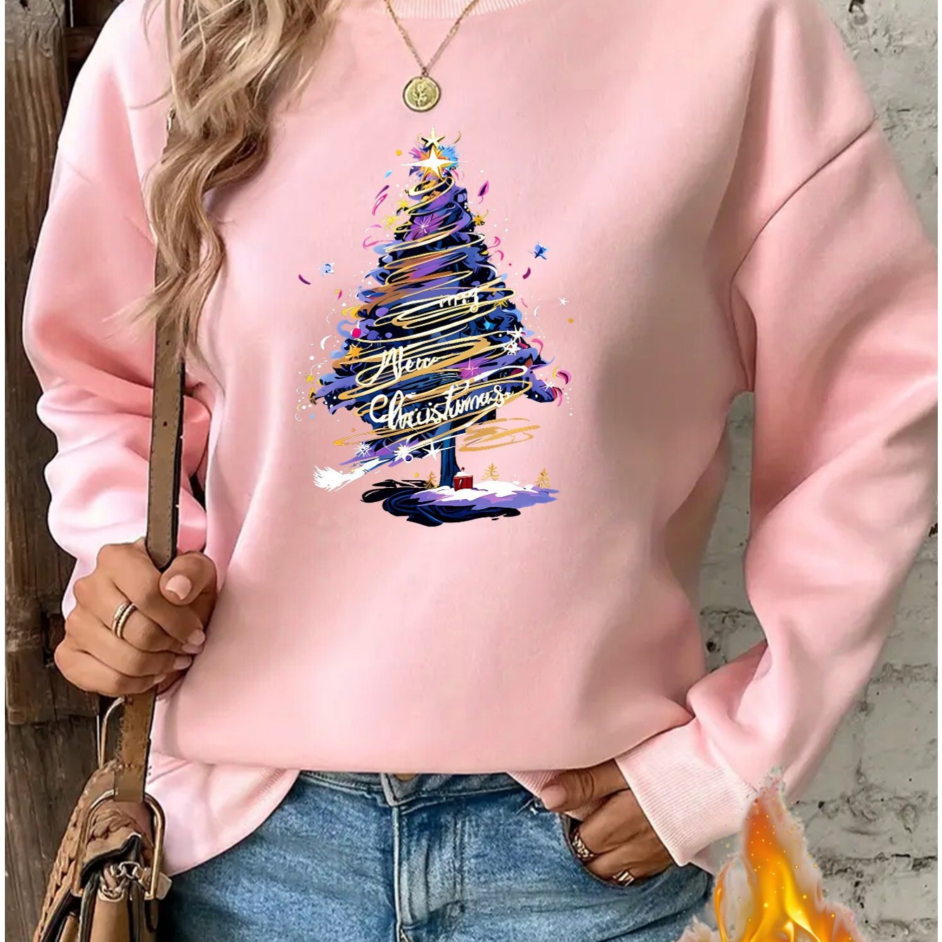 Sweat de Noël Femme – Sapin Festif & Couleurs Vibrantes
