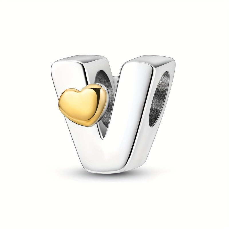Pendentifs Lettres A-Z – Cuivre Plaqué Argent