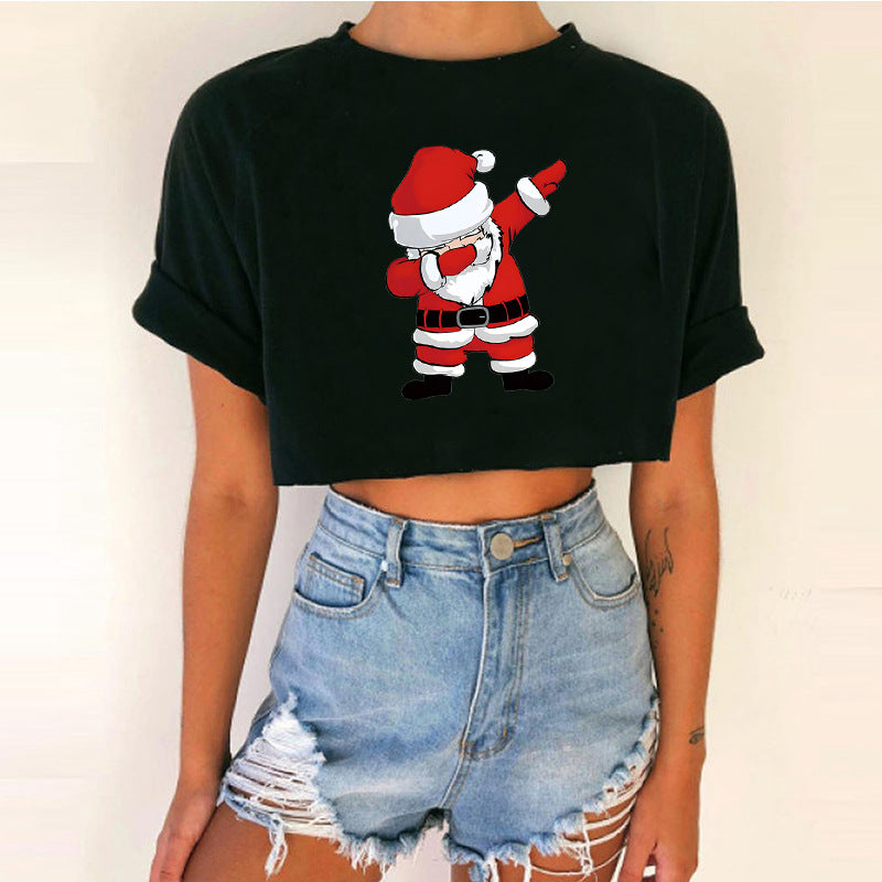 T-shirt Court Crop Top de Noël