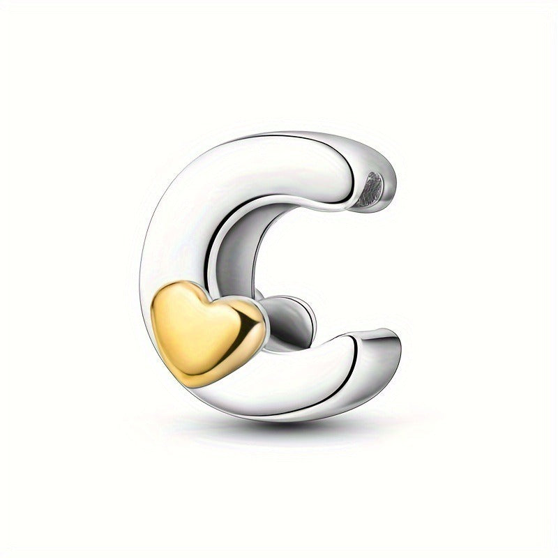 Pendentifs Lettres A-Z – Cuivre Plaqué Argent