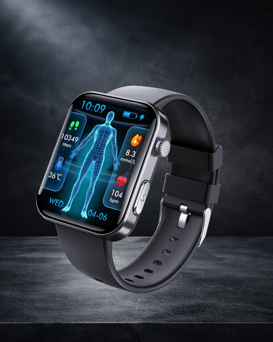 Montre Connectée F300 – Écran Tactile & Suivi de Santé Avancé | Bracelet Cuir ou Silicone Femme