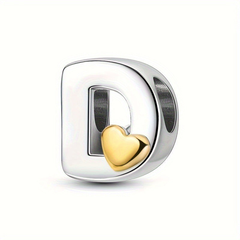 Pendentifs Lettres A-Z – Cuivre Plaqué Argent