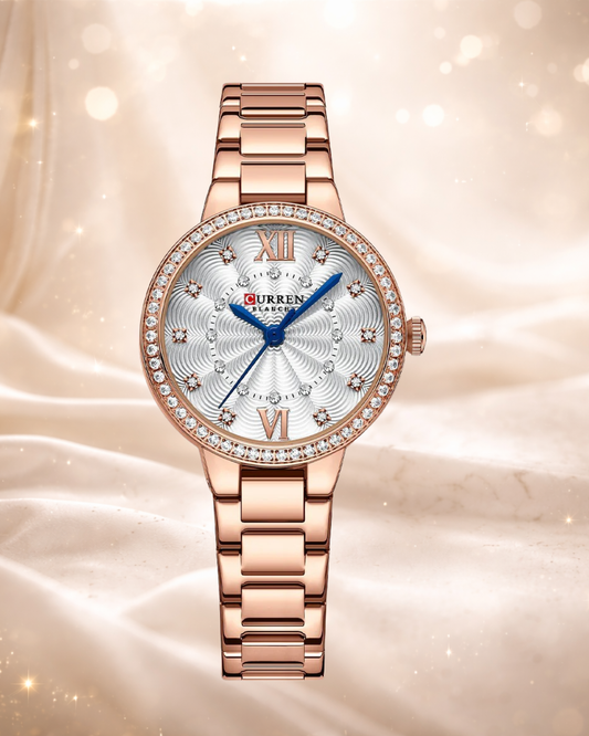 Montre Femme Élégance Tendance – Bracelet Acier & Cadran Brillant
