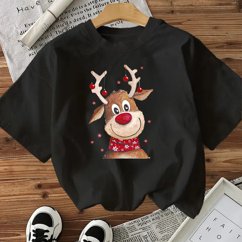 T-shirt Renne de Noël pour Femme ( plusieurs couleurs)