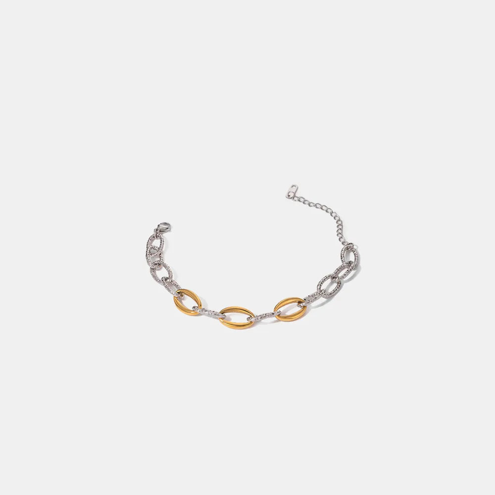 Bracelet Doré Acier Inox – Plaqué Or 18K & Style Structuré