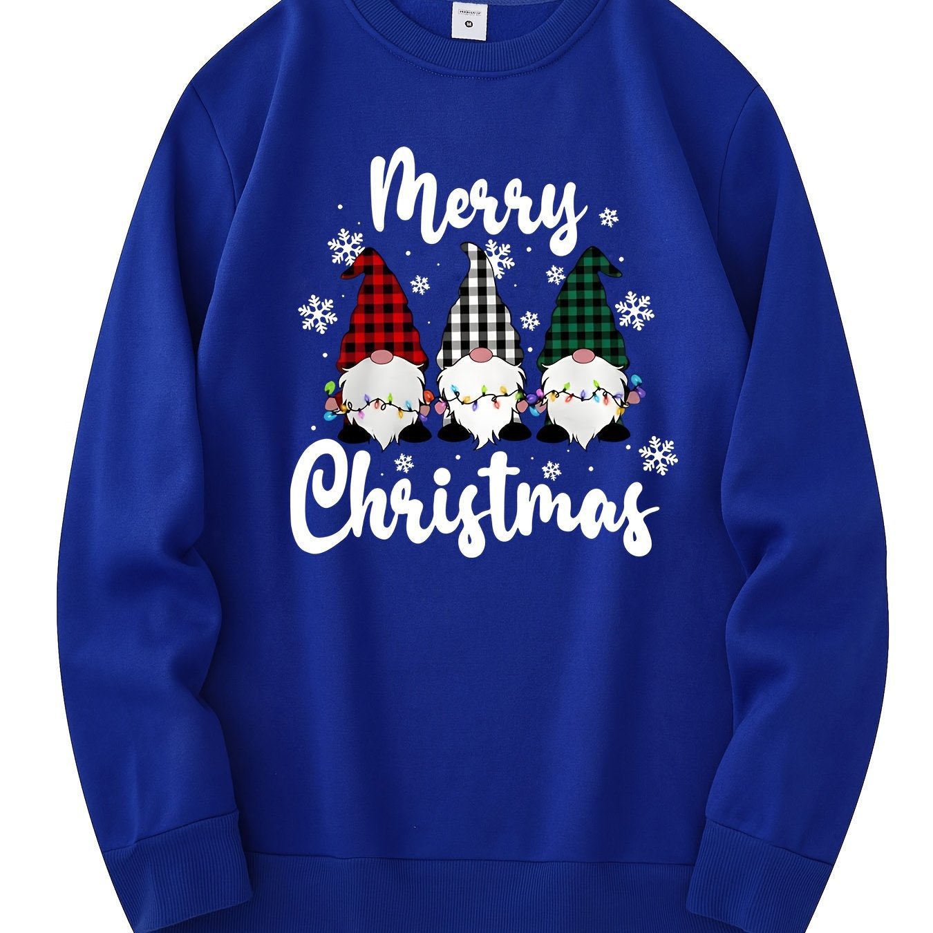 Sweat de Noël Homme  – Motif Gnomes & “Merry Christmas”
