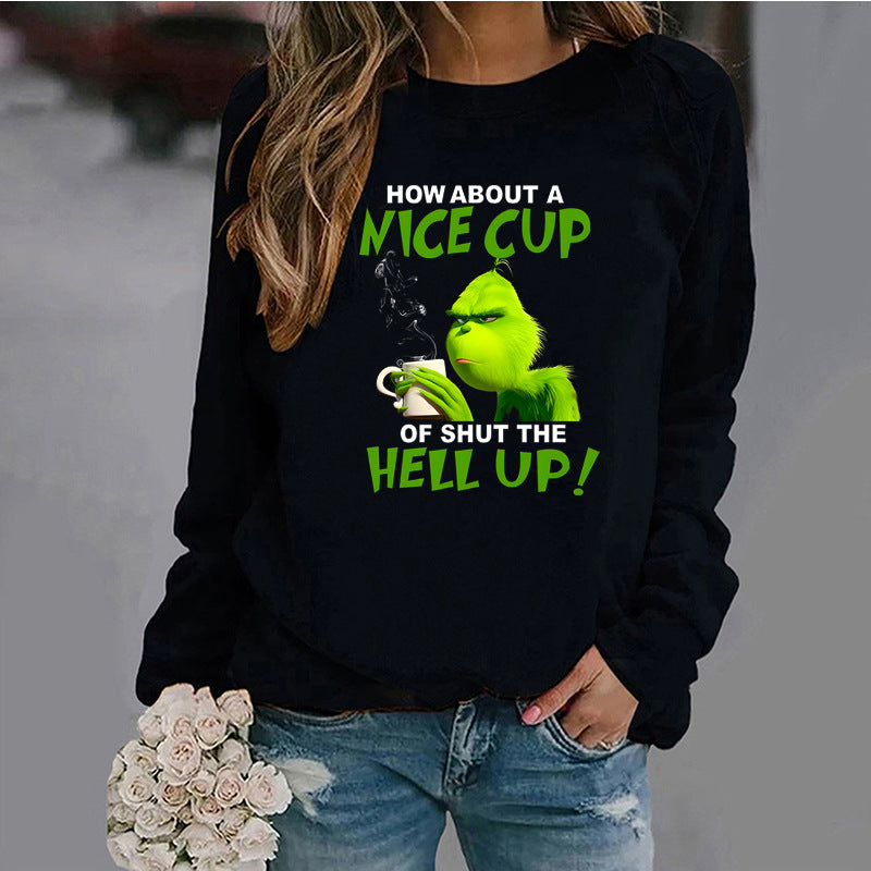 Sweat-shirt col rond femme