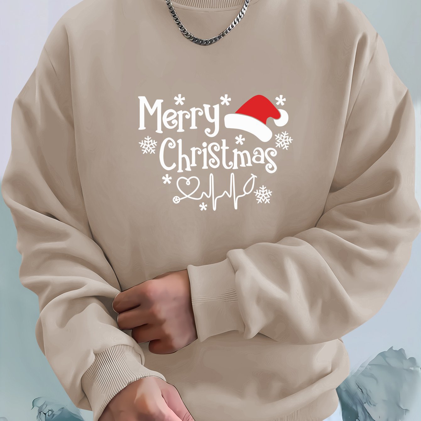 Sweat de Noël Douillet « Merry Christmas 2024 » – Coupe Ample & Détente