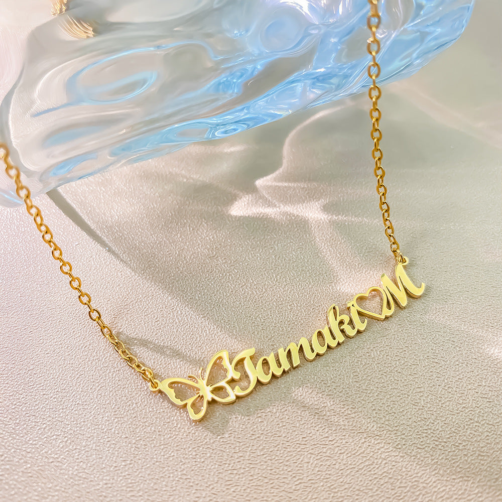 Collier Personnalisé avec Nom – Acier Inoxydable Doré ou Argenté ✨