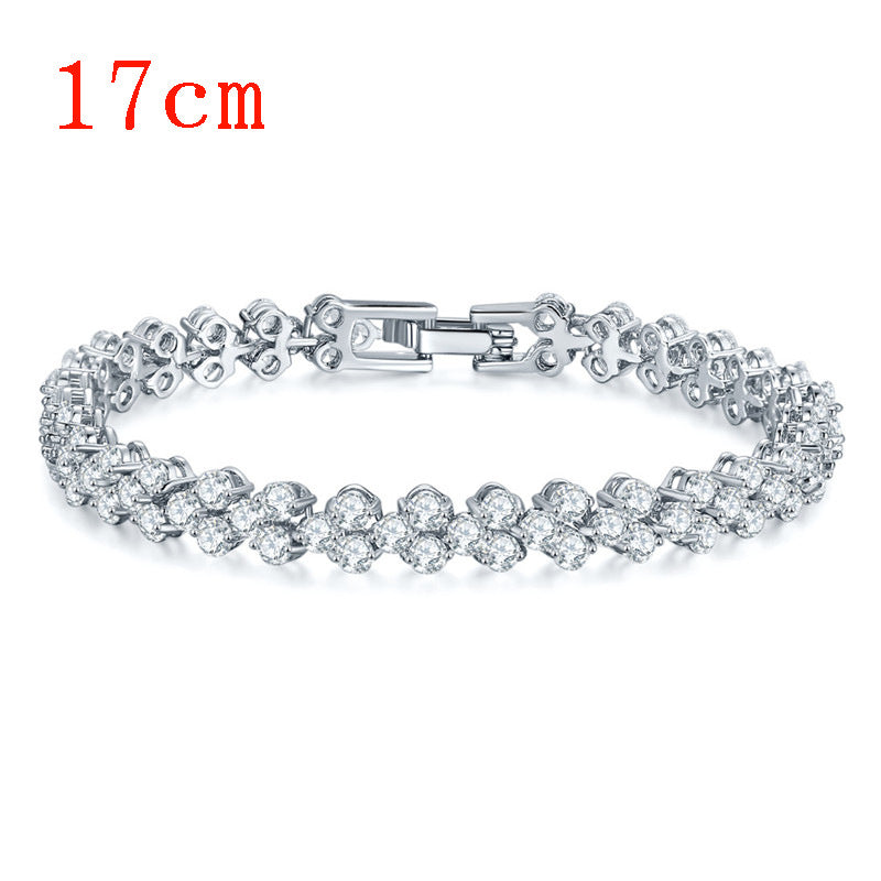 Bracelet Romain Doré – Zircons AAA & Finition Élégante