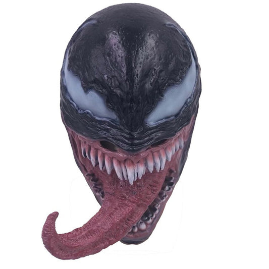 Masque Latex Venom – Effet Réaliste, Langue Longue & Dents Agressives ️