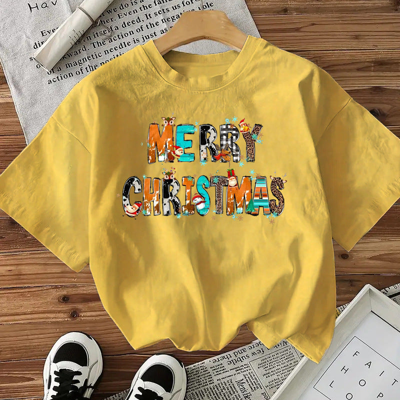 T-shirt Merry Christmas pour femme