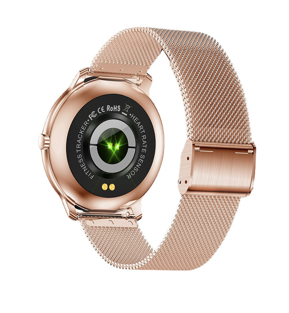 Montre Connectée Élégance Femme R18 – Écran Ultra Fin 1.09", Bluetooth 5.0, Suivi Santé & Téléchargement Musique