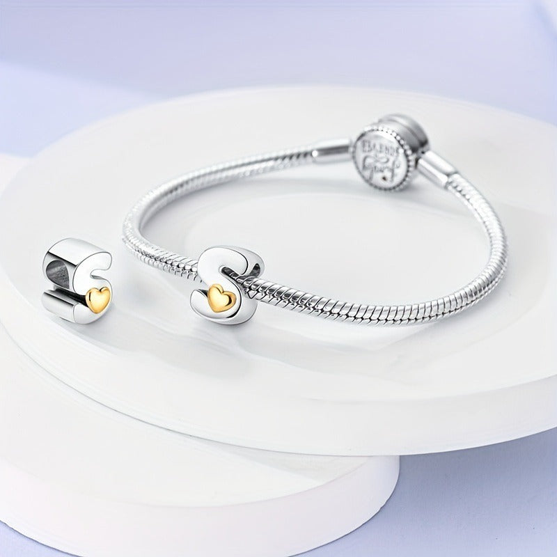 Pendentifs Lettres A-Z – Cuivre Plaqué Argent