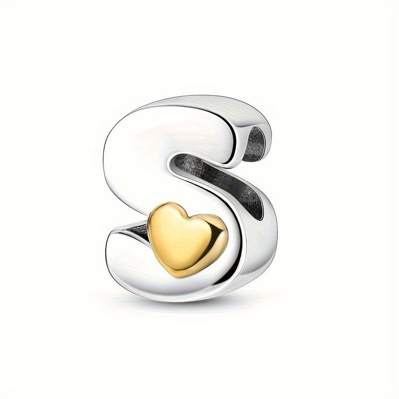 Pendentifs Lettres A-Z – Cuivre Plaqué Argent