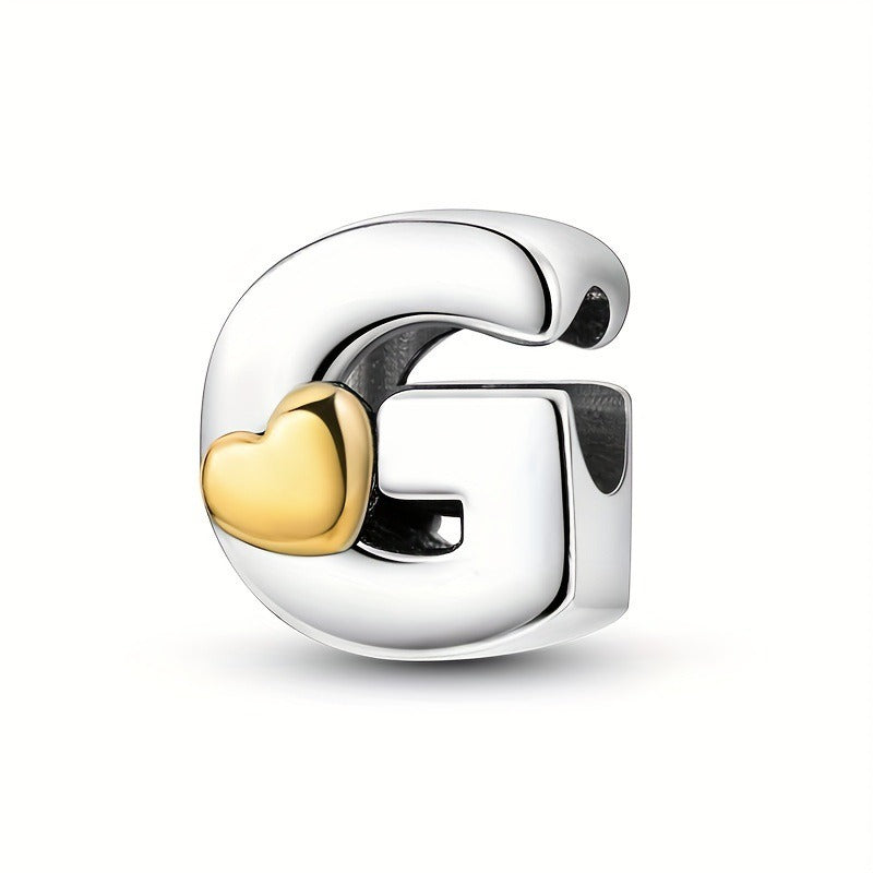 Pendentifs Lettres A-Z – Cuivre Plaqué Argent