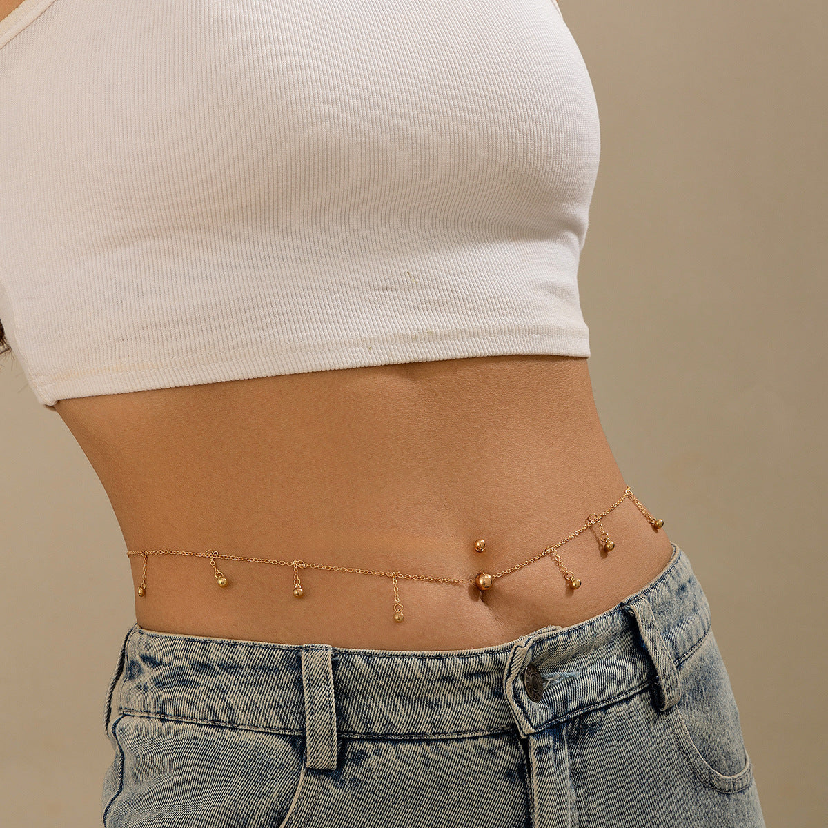 Chaîne de Taille Sexy – Imitation Perles & Zircon