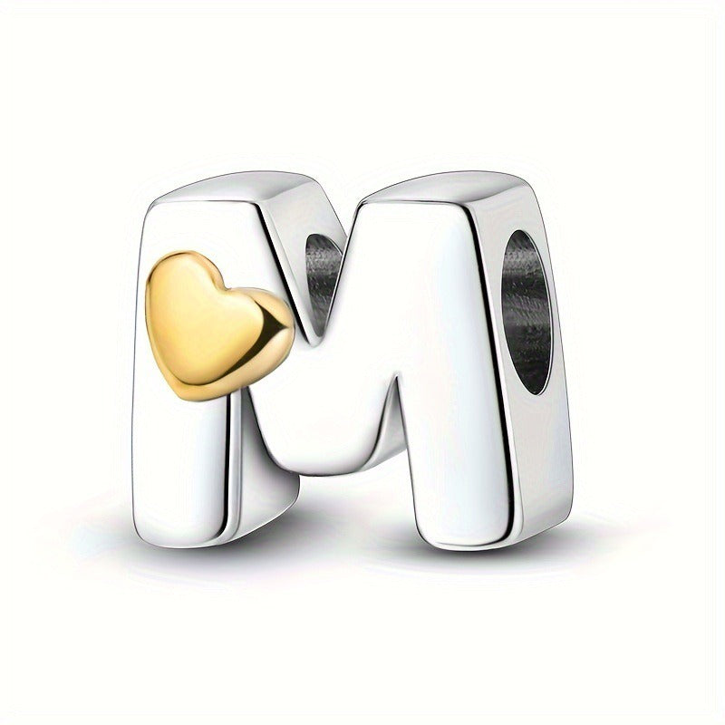 Pendentifs Lettres A-Z – Cuivre Plaqué Argent