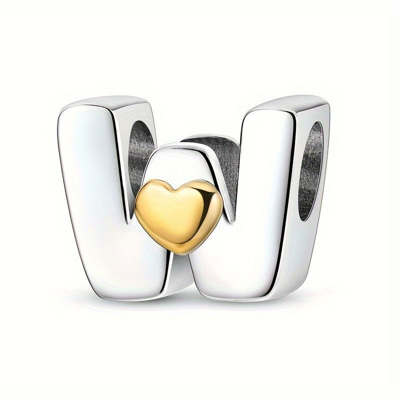 Pendentifs Lettres A-Z – Cuivre Plaqué Argent