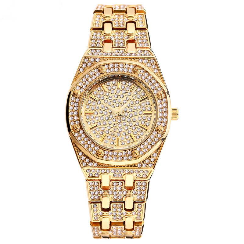 Montre Femme MISSFOX Full Strass – Cadran Inoxydable & Détails Cristal