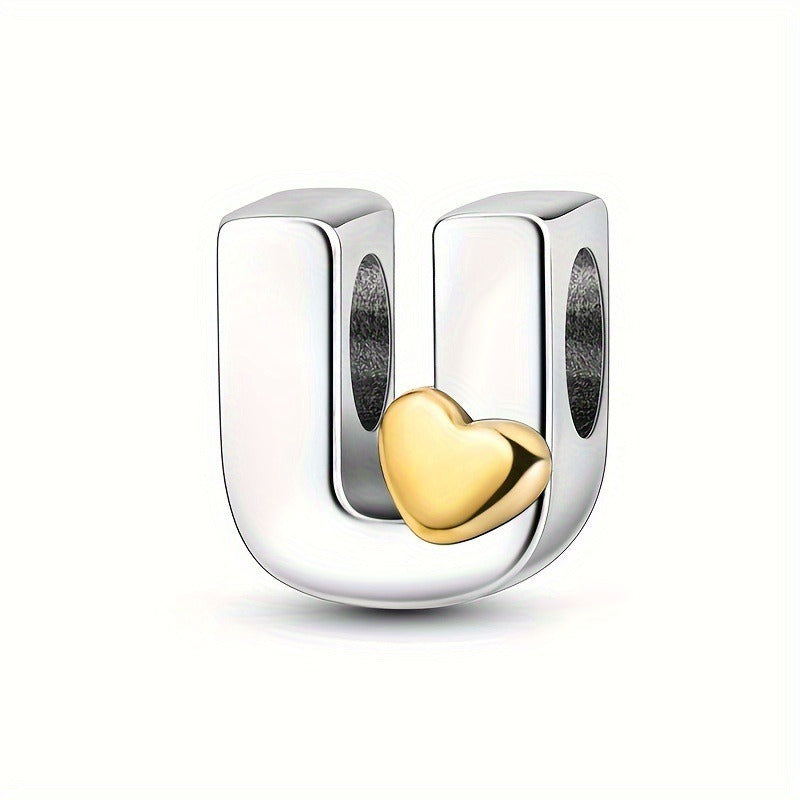 Pendentifs Lettres A-Z – Cuivre Plaqué Argent