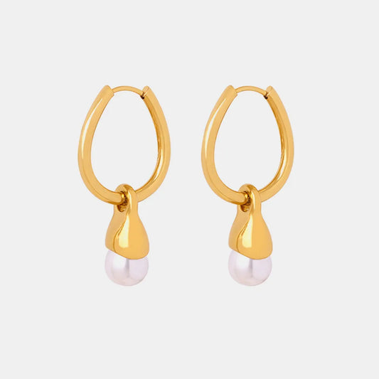 Boucles d’Oreilles Huggie – Acier Titane & Finition Brillante