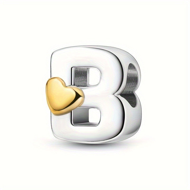 Pendentifs Lettres A-Z – Cuivre Plaqué Argent
