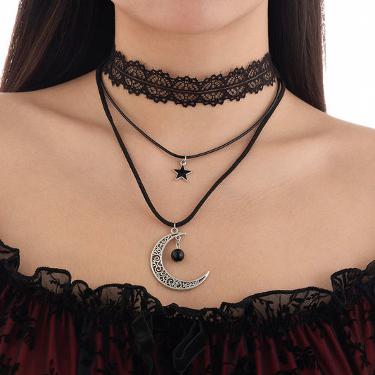 Collier Lune & Étoile