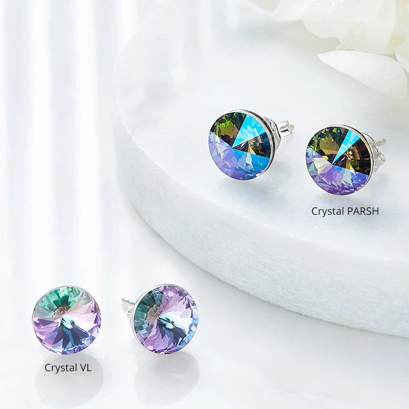 Boucles d’Oreilles Baffin – Cristaux Swarovski & Finition Argentée