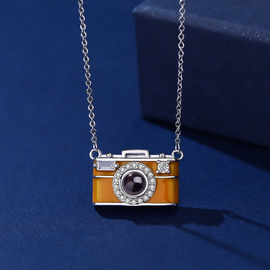 Collier photo personnalisable avec projection